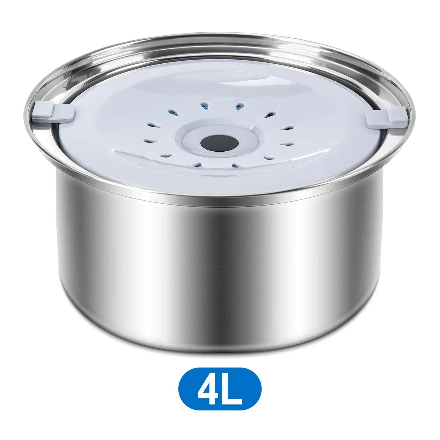 2L,3L Pet Floating Bowl Stainless Steel Non-Wetting Mouth Water Dispenser Portable Water Drinker Pet Supplies for Dog Cat