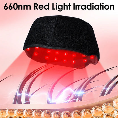 KEMOKO Red Light Hair Growth Cap 300 LED Health Light Anti Hair Loss Scalp Relax Heating promotes scalp metabolism