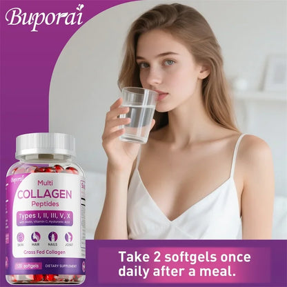 Collagen Peptides - Promotes Healthy Hair and Strong Nails, Improves Bowel Function and Digestion, Enhances Joint Flexibility