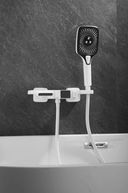 Becola bathroom shower set with intelligent digital display waterfall water outlet and handheld three types of water outlet