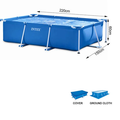 220cm 450cm  full set metal frame steel rectangular square swimming Pool Pipe Rack Pond Large Bracket above ground filter summer