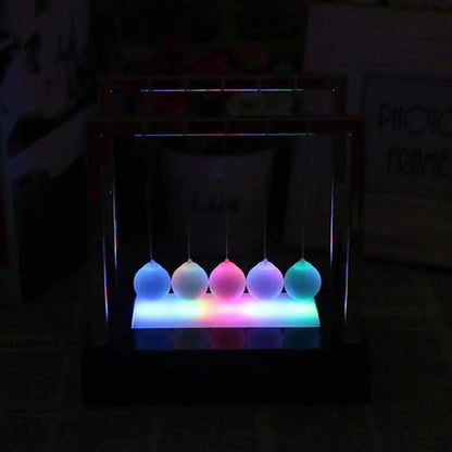 Decor  Newtons  LED Light Up Newtons Science Kids Toys Balance Balls Desk Toys Home and  Decor