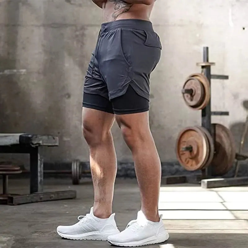 Men's 2 in 1 Running Shorts