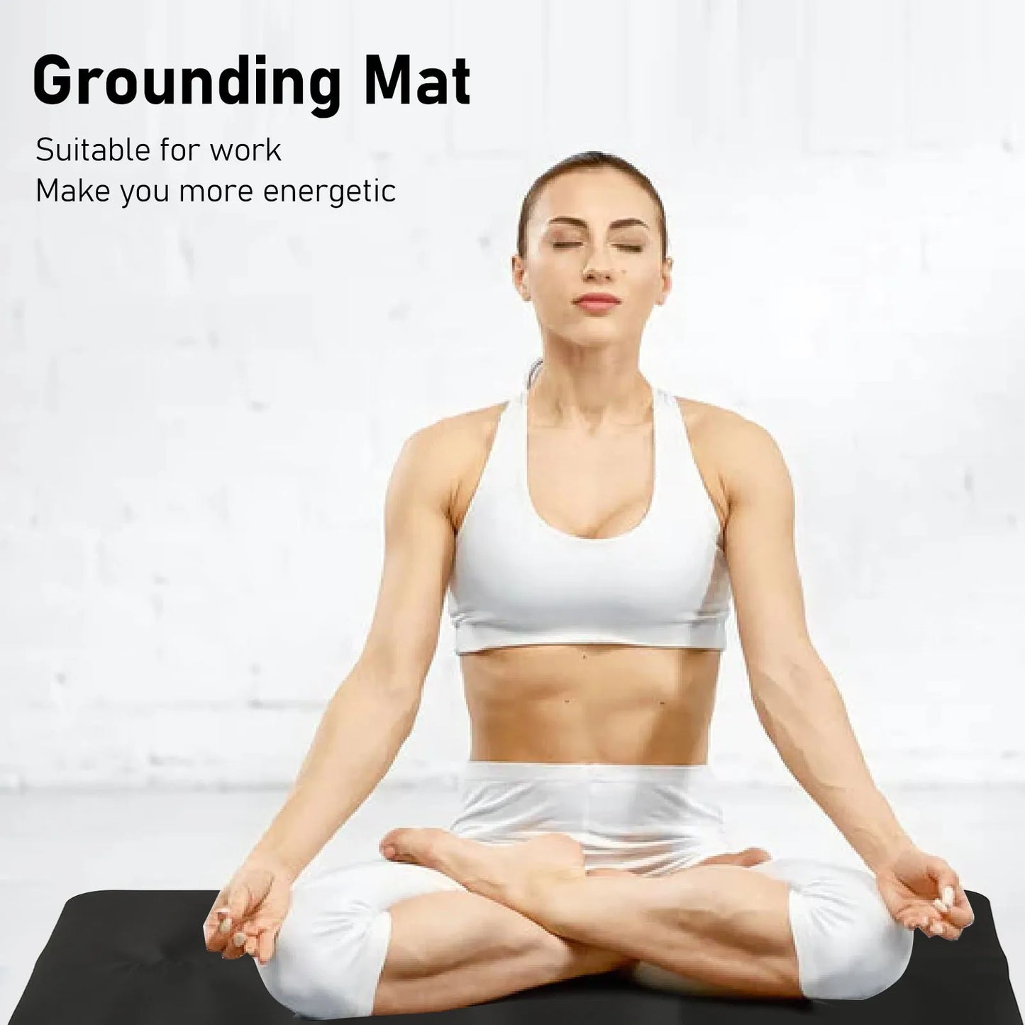 Large Black Earthing Grounding Pad