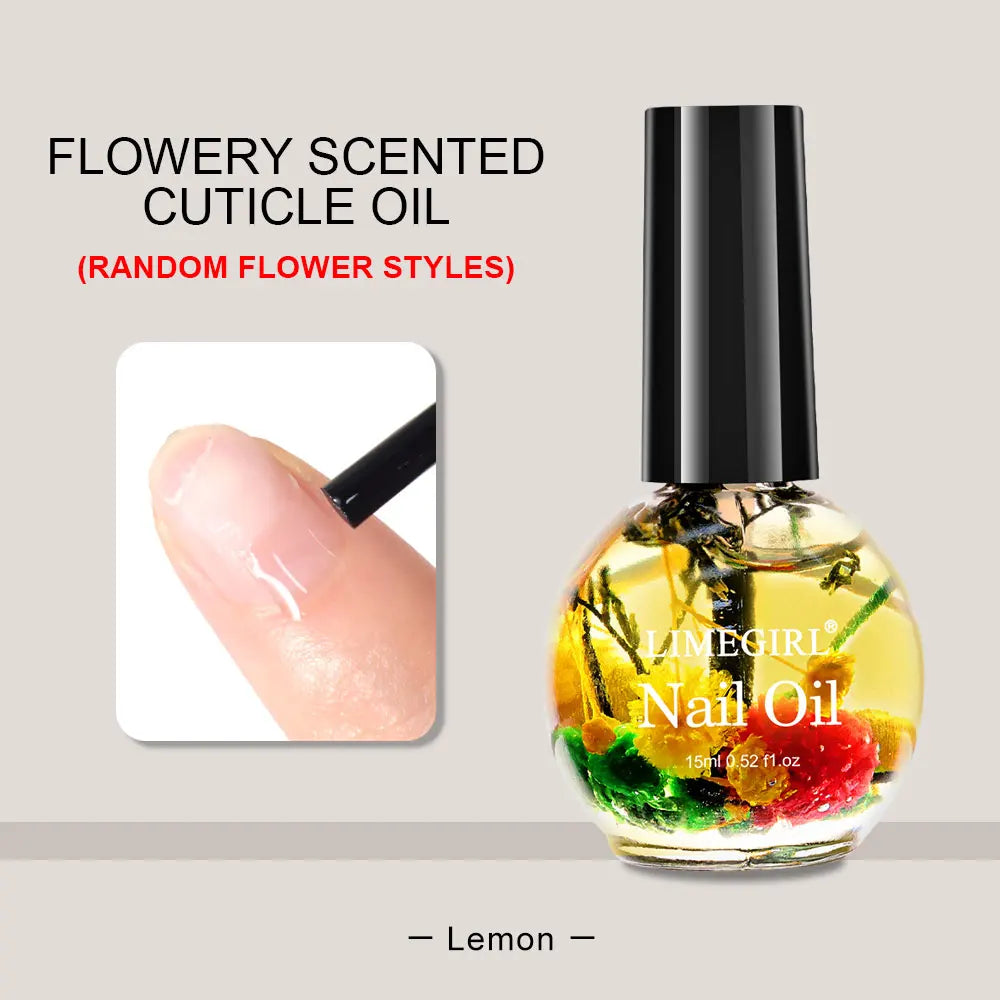 15ml Nail Nutrition Oil Dried Flower Scented Nutritional Oil Moisturizes Nails And Cuticles Protector Finger for Nail Care