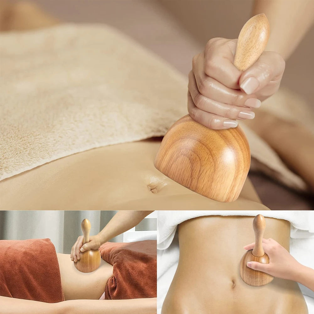 1Pcs Wood Therapy Massage Tools,Wooden Therapy Tools for Body Muscle Pain Relief,Body Sculpting Tools,Fascia Massage