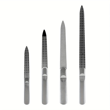 Nail File Stainless Steel Professional Exfoliating Double Sides Sandpaper For Professional Finger Toe Nail Care Tools nail art