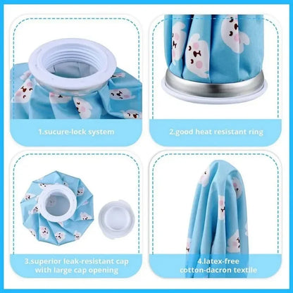Cold Compress Ice Pack Cartoon Design Durable Fast Cooling Reusable for Child Fever Wisdom Tooth Migraine Sports Injury Relief K