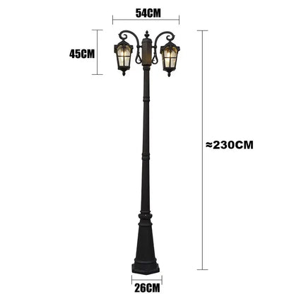 ≈2.3M Led Outdoor Courtyard Street Lights, Gardens, Parks, Ip65 Waterproof And Rust Proof High Pole Lights