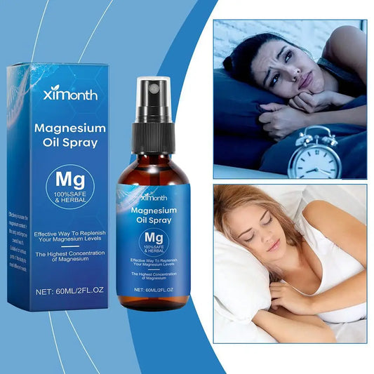 Organic Magnesium Oil Spray 100% Natural Relaxing Body Oil Deep Relaxation Moisturizing Muscle Relax Body Health Care Spray