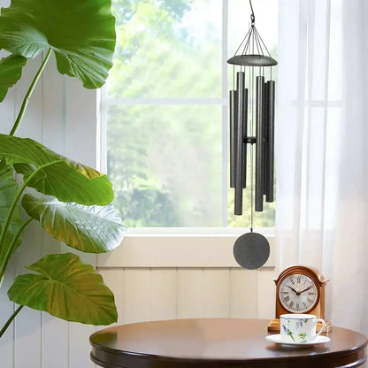 45 Inch Deep Tone Windchime Adjustable Tone Wind Chime Pendant Wind Chimes Bells Balcony Hanging Ornament Garden Home Decorative
