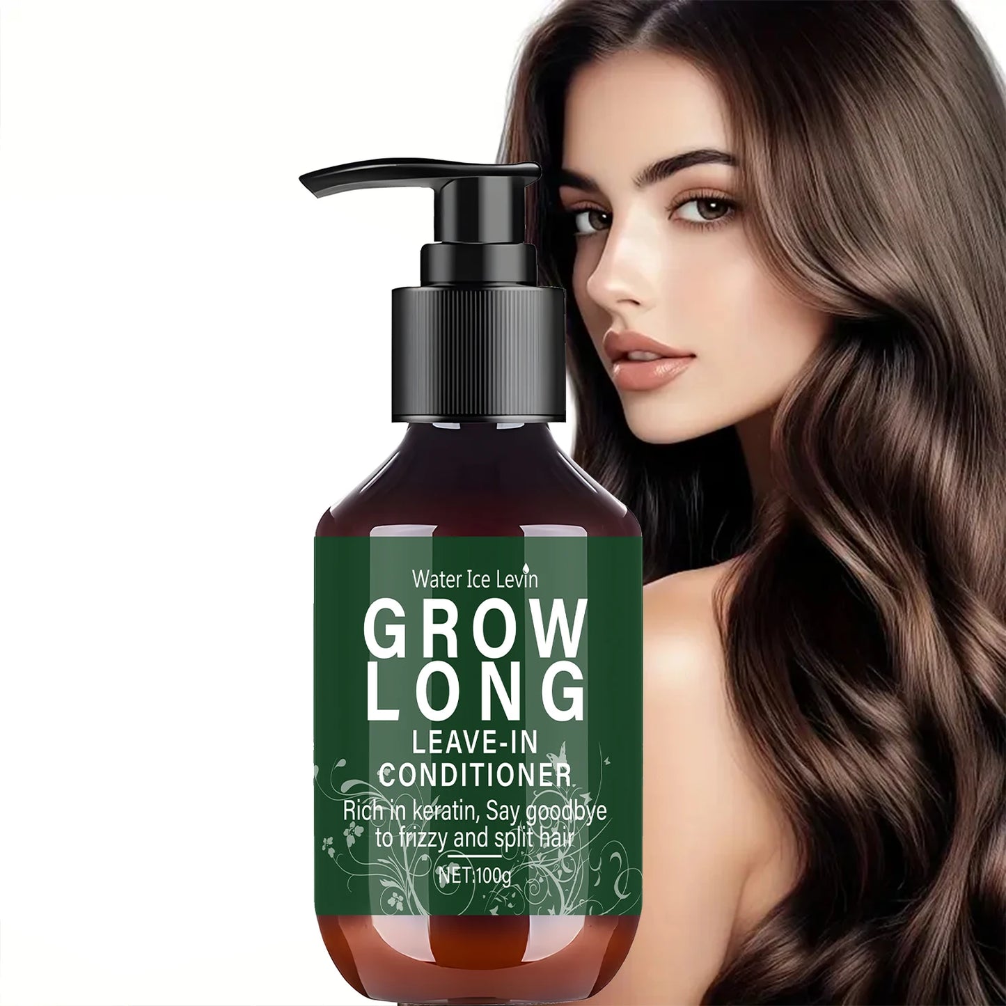 Hair Growth Leave In Conditioner 1+1 Pack 100g Biotin Collagen Hyaluronic Acid Vitamin C Dry Damaged Hair Repair Moisturizing
