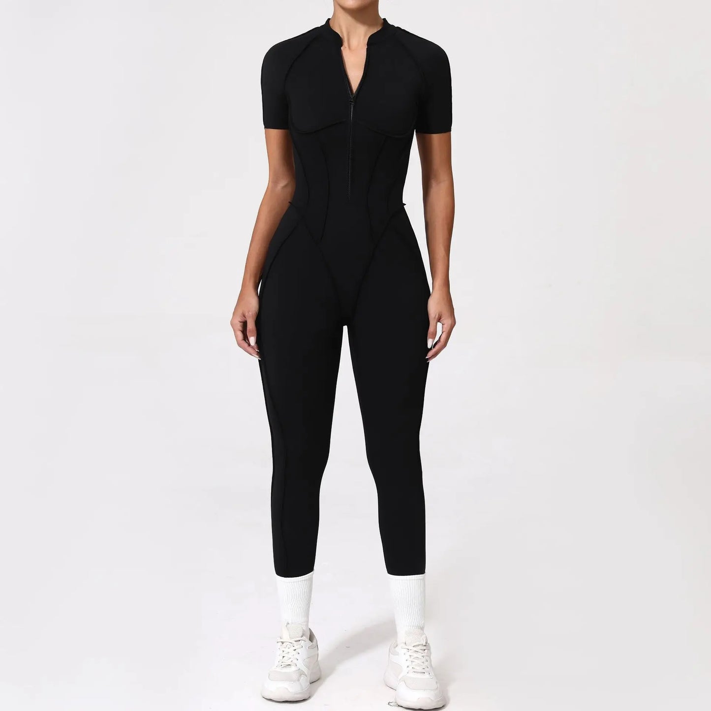 2025 New Style Women Yoga Apparel Workout Suit Gym Clothing Outdoors Sports Suit Short Sleeves Long Pants Suit Fitness Suit Set