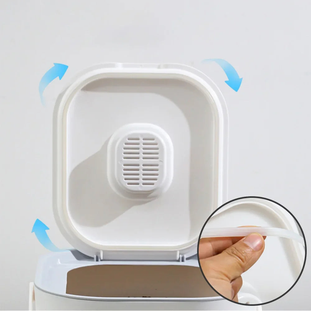 Sealed storage box for pet food, large capacity moisture-proof and fresh-keeping bucket, cat food, dog food, dry storage box