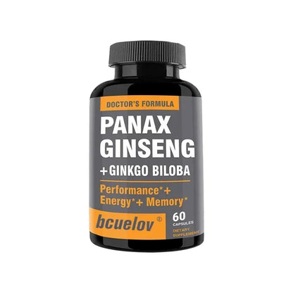 Male Enhancement Supplements - Increase Energy, Endurance and Performance with Vitality, Natural Ginseng + Ginkgo Biloba
