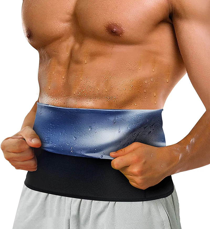 Vensslim Waist Trainer for Men Sauna Belt Slimming Belt Waist Trimmer Sweat Workout Body Shaper Fitness Faja Slim Shapewear