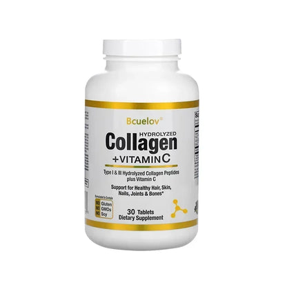 Hydrolyzed Collagen Capsules - Hair, Skin, and Nail Support Supplement, Promotes Joint and Bone Health, Types I and III Collagen