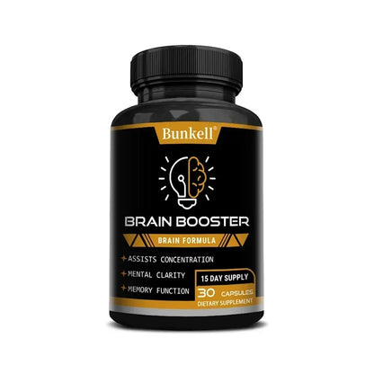 Brain Health Supplement - with Ginkgo Biloba, Vitamin B12, Help Improve Cognitive Function and Memory, Protect Nerve Cells