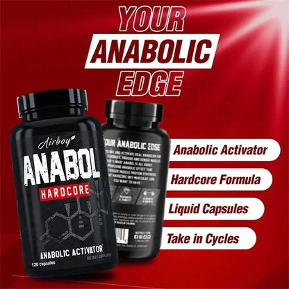 120pcs Anabol Hardcore Supplement - Natural Anabolic Muscle Growth, Enhance Men's Abs, Post-workout Muscle Recovery SupplementSu