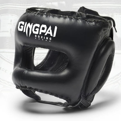 Boxing Headgear for Men Women Muay Thai MMA KickBoxing Safety Head Guard Sparring Closed Type Head gear with Full Face Coverage