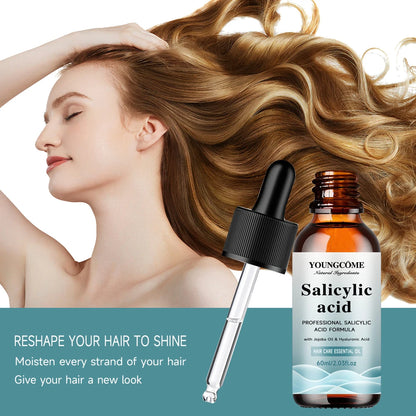Salicylic Acid Hair Shampoo Magical Repair Damage Frizzy Soft Smooth Shiny Hair Deep Clean Moisturizing Keratin Hair Care Essent