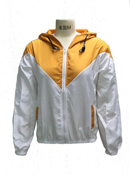 Thin Skin Hooded Zip Running Sport Jacket