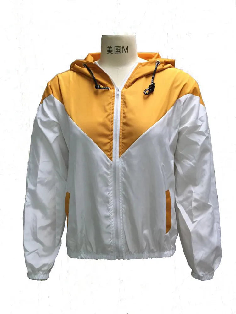 Thin Skin Hooded Zip Running Sport Jacket