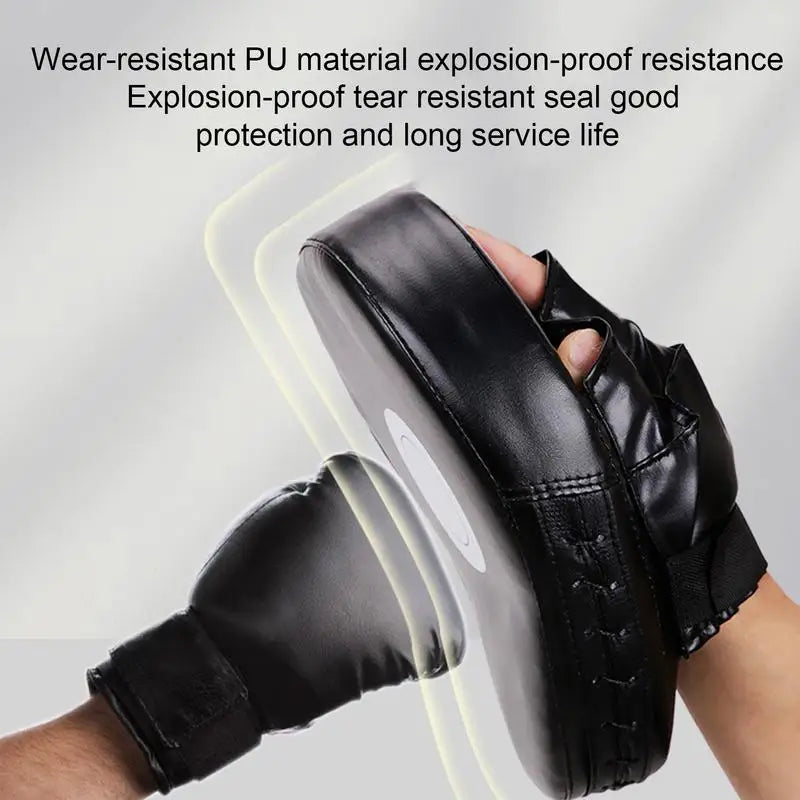 Boxing Hand Target Thickened Curved Boxing Pads Boxing Target Pads Fight Punching Bag PU Leather Punching Mitts for  Boxing