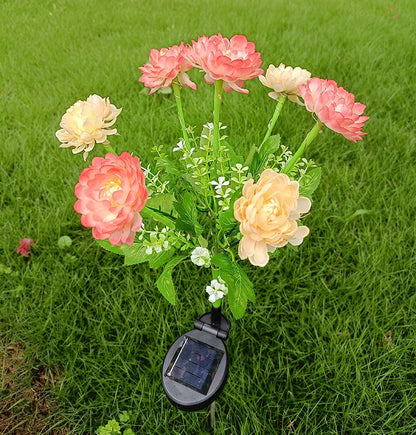 Solar Lights Outdoor Lighting Garden Lights Snow Lotus Lawn Lights Patio Patio Garden Decorative Flower Party Wedding Lights