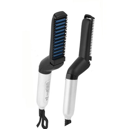 Beard Straightener For Men Heating Comb Hair Straightener Quick  Beard Comb Straight Curling Electric Hot Beard Styling Brush
