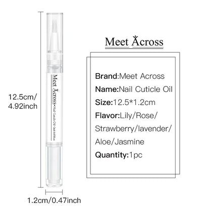 Nail Nutrition Oil Pen Nail Strengthener for Thin Nails And Growth 6 Smells Nail Treatment Cuticle Revitalizer Oil Manicure Nail