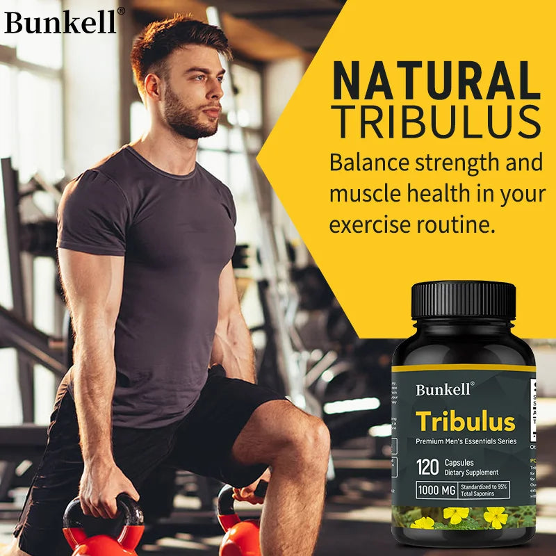 Tribulus for Men Extract - Herbal Supplement, Extra Strength, Enhance Athletic Performance, Endurance, Energy, and Immunity