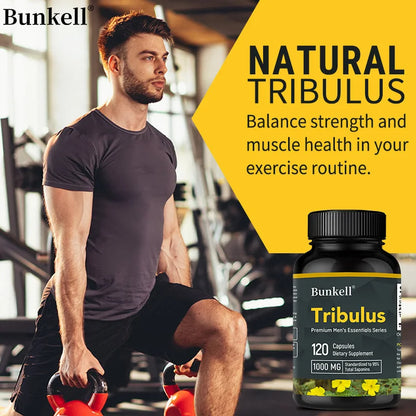 Tribulus for Men Extract - Herbal Supplement, Extra Strength, Enhance Athletic Performance, Endurance, Energy, and Immunity
