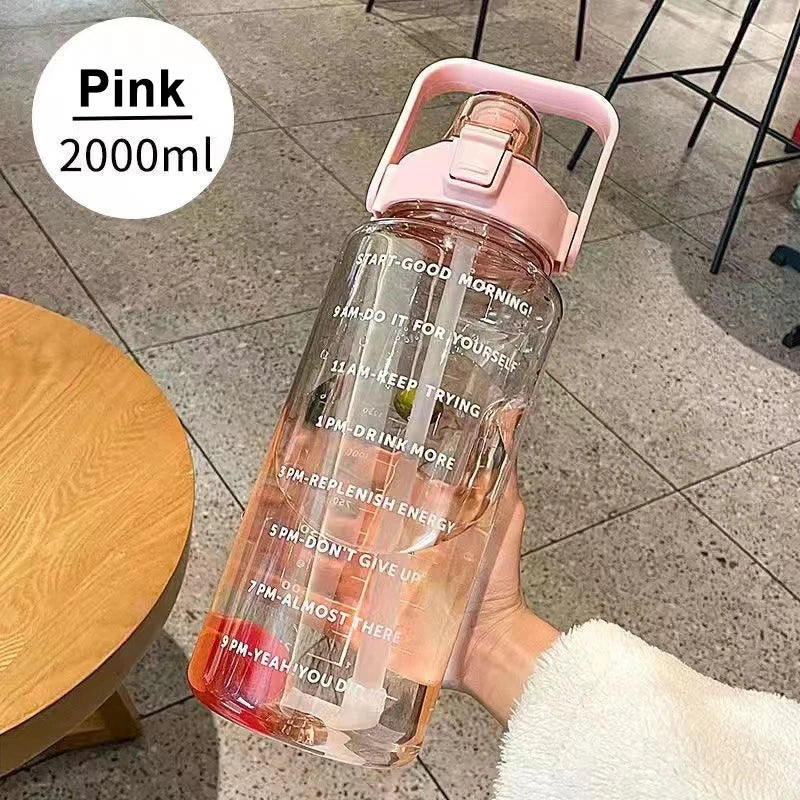 1 Liter Water Bottle Motivational Sport Water Bottle Leakproof Drinking Bottles Outdoor Travel Gym Fitness Jugs For Kitchen
