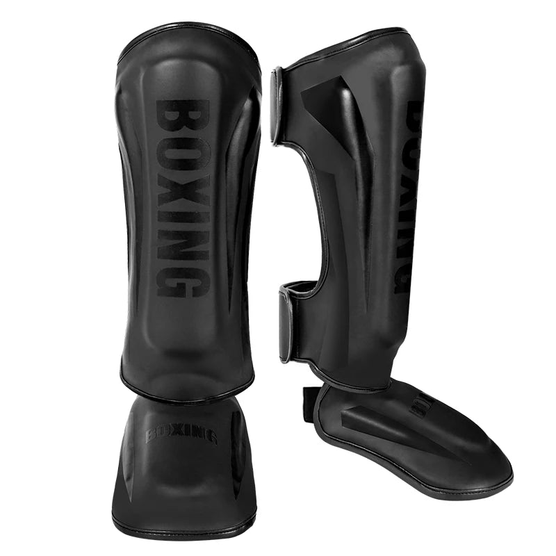 1 Pair High-Quality Boxing Shin Guards Ankle Protector MMA Muay Thai Training Leg Warmers Light Kicking Shin Pads Leg Guard