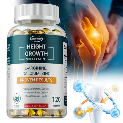 Height Growth Supplements - with Vitamins and Calcium Zinc Improves Bone Strength, Promotes Growth and Improve Immunity