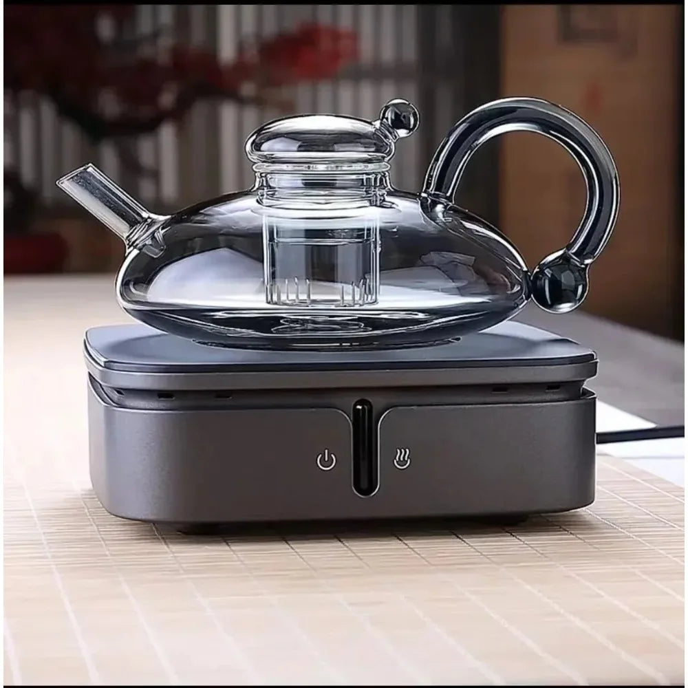 Clear Glass Teapot with Infuser Heat Resistant for Loose Leaf Tea Elegant Teaware for Home & Office Affordable Luxury Health Pot