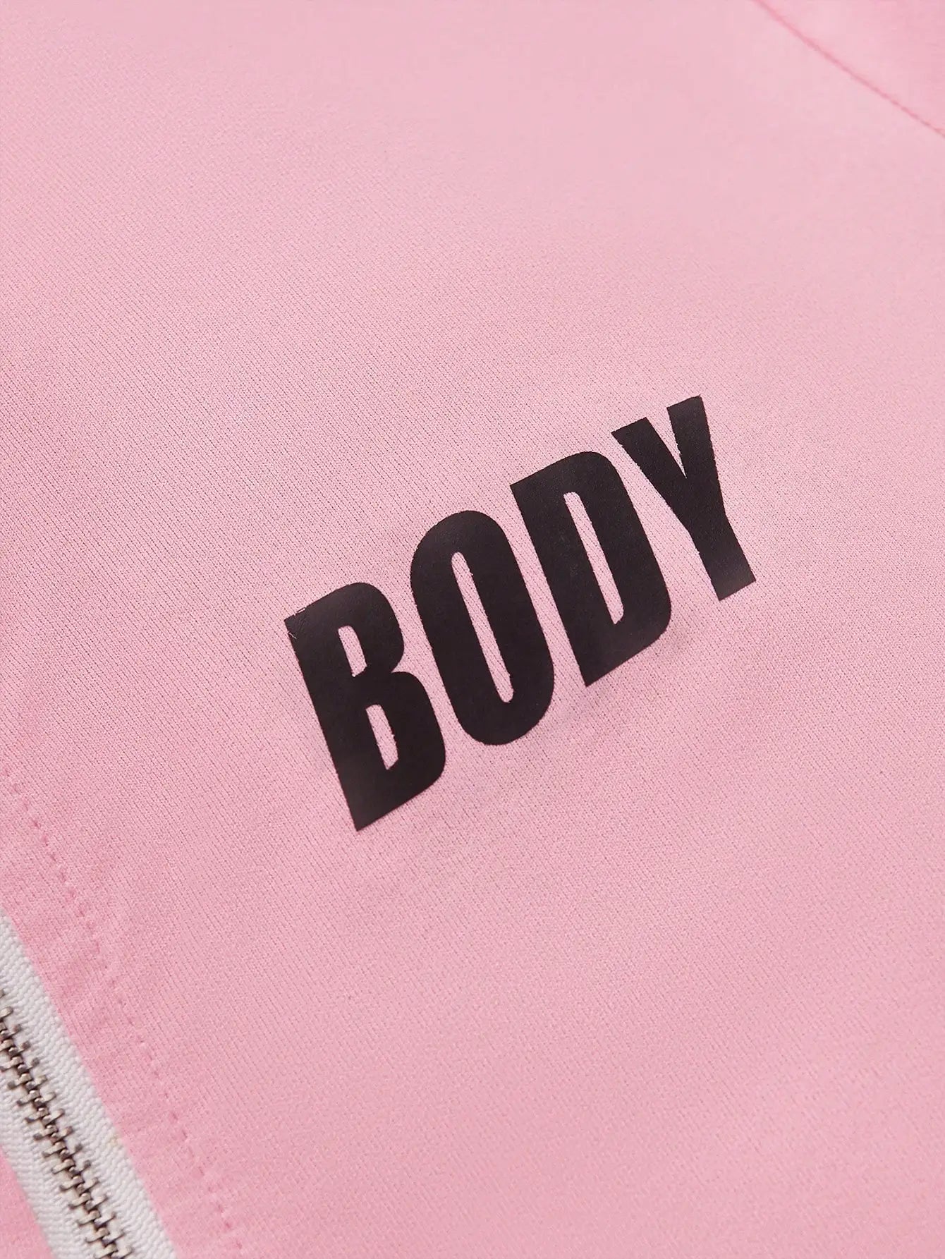 Women's Pink Zipper Hoodie and Sweatpants Set