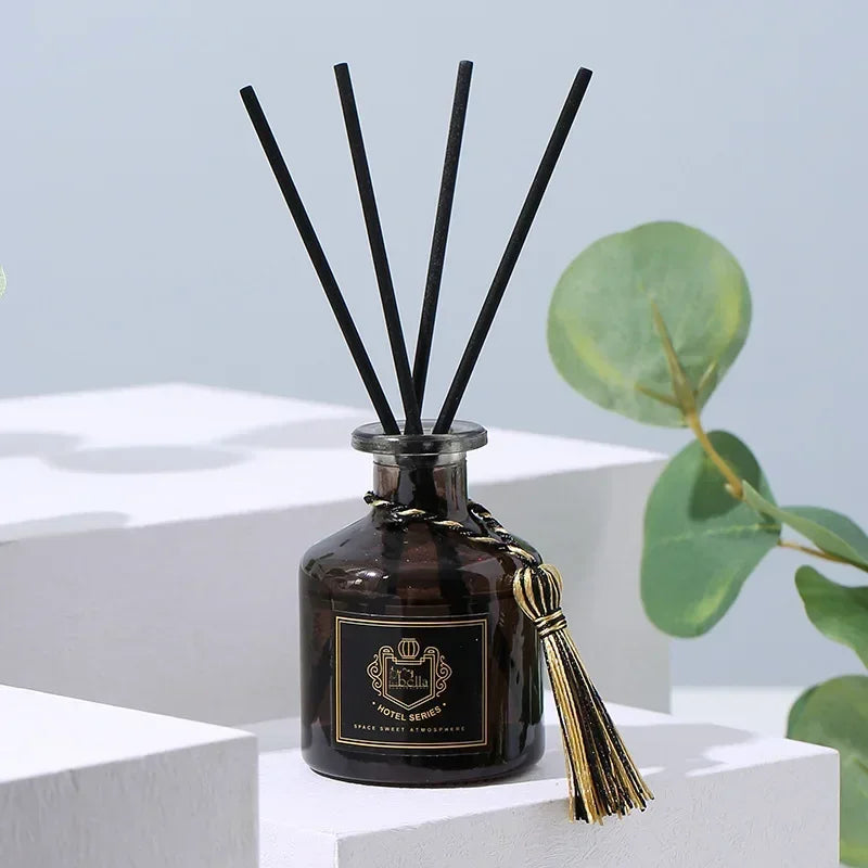 50ml Natural Aromatherapy Set Including 4 Black Vine Volatile Sticks Aromatherapy For Home Bedroom Bathroom Air Freshener Gift B