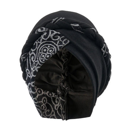 2024 Head Scarf for Muslim Women Turban Cap Ladies Islamic Print Bonnet Hat Braid Headband Turbante Mujer Beanies Hats