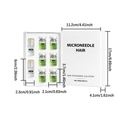 Hair Essential Care Serum Microneedle Roller Set Strengthen Roots Nourishing Scalp Hair Care Anti-Hair Loss Conditioner Essence