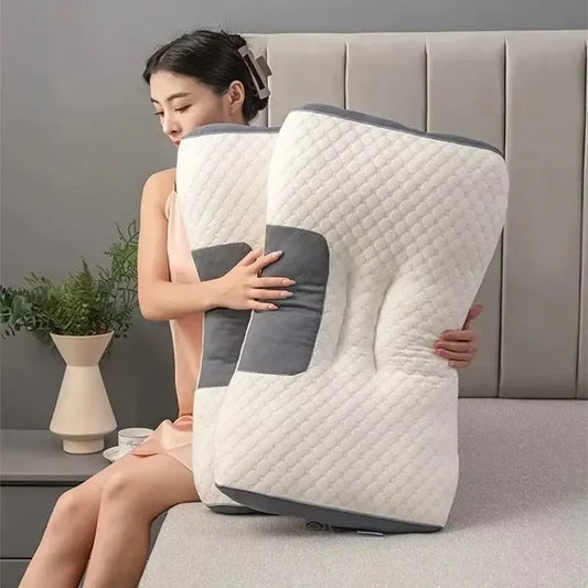 Bedding Sleep Pillow Neck Pillow with Elasticity and Non Collapse Soft Neck Protection Sleeping Pillow Neck comfort