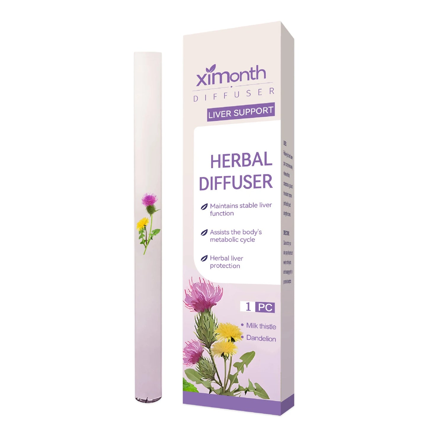 1PCS Herbal Diffuser Stick,Plant-Based Body Daily Care Bar for Relaxation Relieve Fatigue,Refreshing Mint Energy Bar