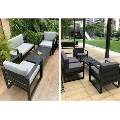 Best Price  Aluminum  Patio Sofa  Garden Sofa Outdoor Sofas for Hotel Courtyard
