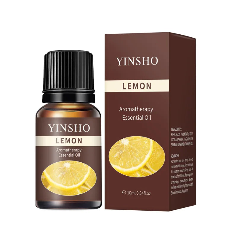 13 Flavors 10ml Essential Oils For Aroma Diffuser AirHumidifier Home Water-soluble Lavender Rose Eucalyptus White Peach Oolong
