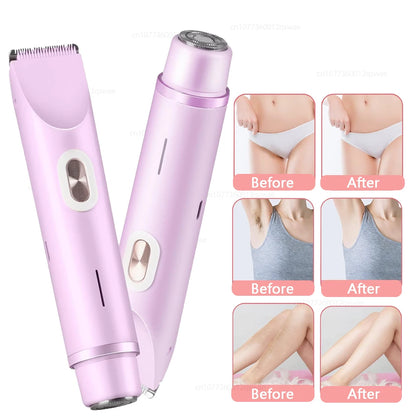 Electric Razor Woman Shaver Painless Mustache Epilator Leg Bikini Body Hair Trimmer for Women Facial Epilator Hair Remover