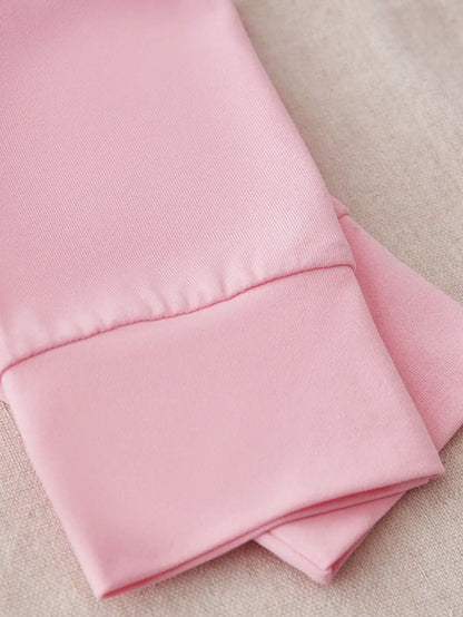 Women's Pink Zipper Hoodie and Sweatpants Set
