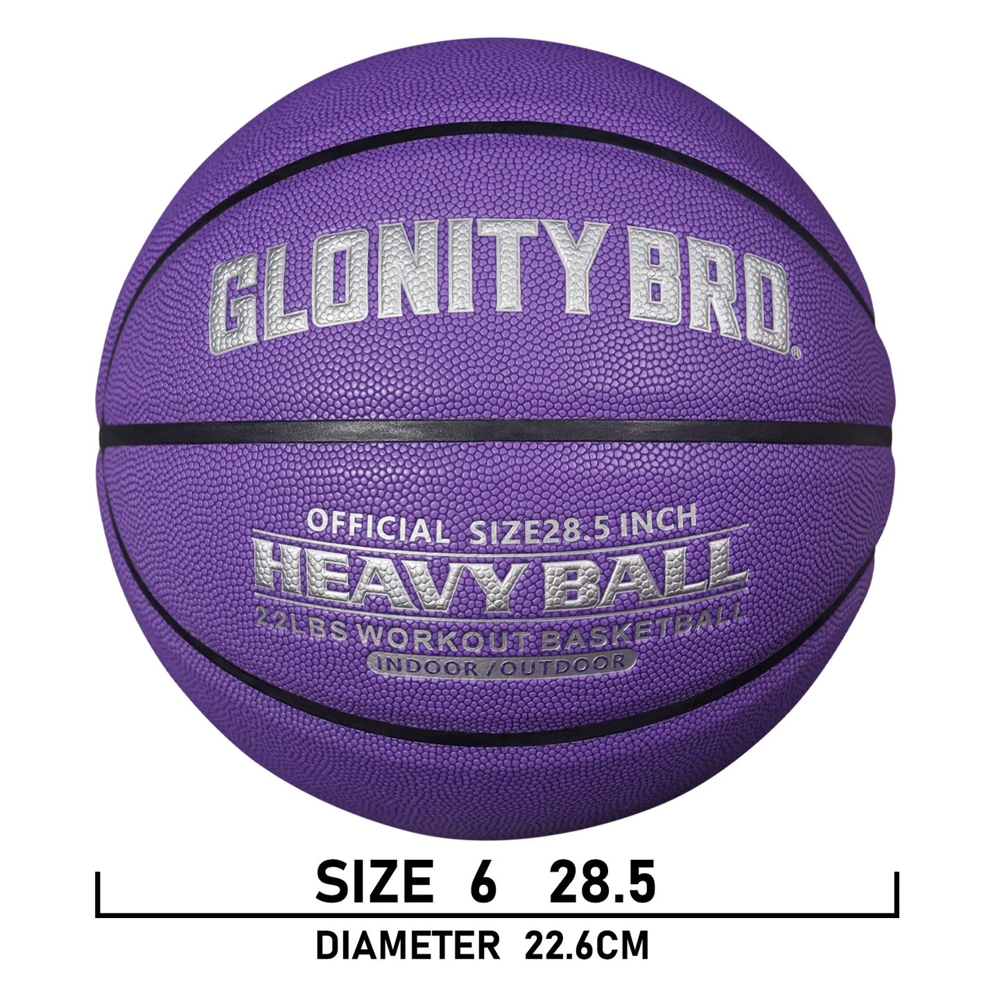 Weighted Training Heavy Basketball 2.2LBS Size 6-28.5''Indoor&Outdoor For Youth&Women Improving Handling Dribbling&Passing Skill