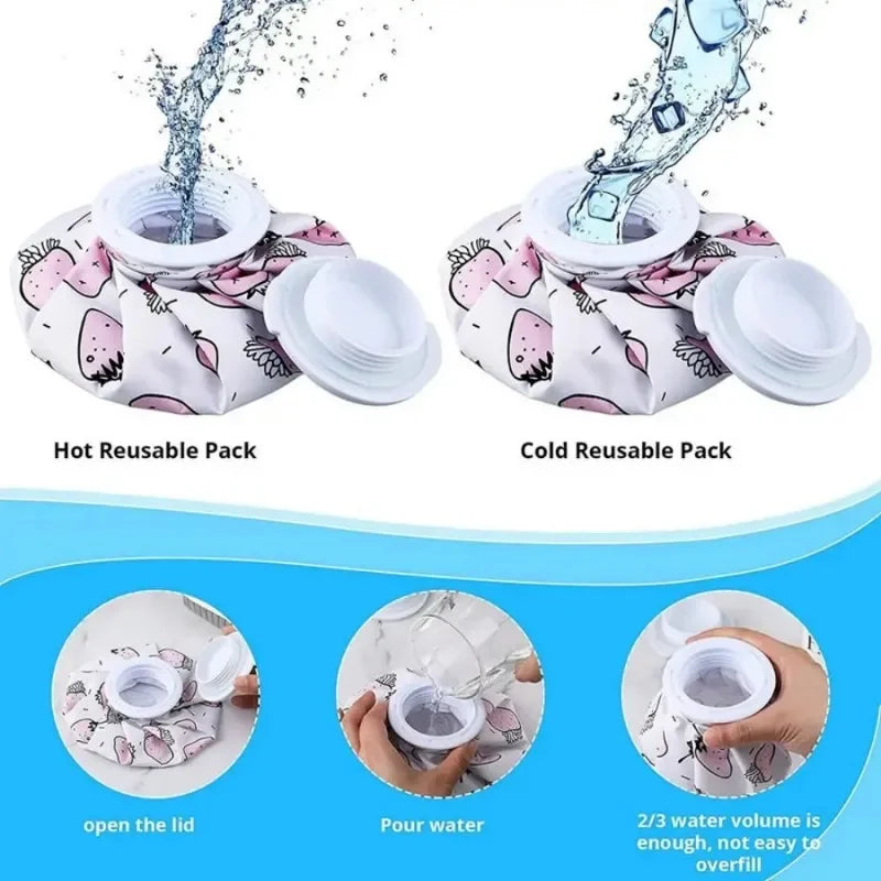 Cold Compress Ice Pack Cartoon Design Durable Fast Cooling Reusable for Child Fever Wisdom Tooth Migraine Sports Injury Relief K