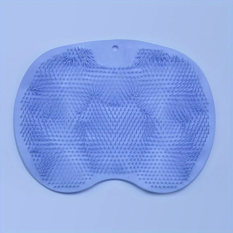 Exfoliating Shower Massage Scraper Bathroom Non-slip Bath Mat Back Massage Brush Silicone Foot Wash Body Cleaning Bathing Tool